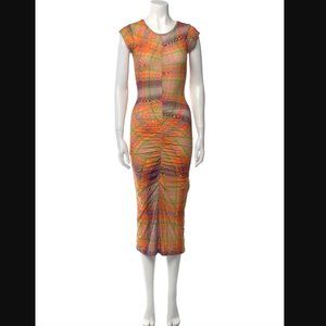 PALOMA WOOL PRINTED CAMPO MIDI DRESS SIZE L